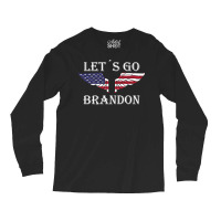 Let´s Go Brandon American Flag Us An.gel Wings Long Sleeve Shirts | Artistshot