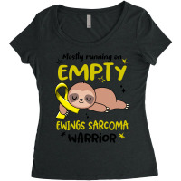 Ewings Sarcoma Gifts T  Shirt Mostly Running On Empty Ewings Sarcoma W Women's Triblend Scoop T-shirt | Artistshot