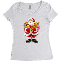 Santa Claus Sends Gifts Women's Triblend Scoop T-shirt | Artistshot