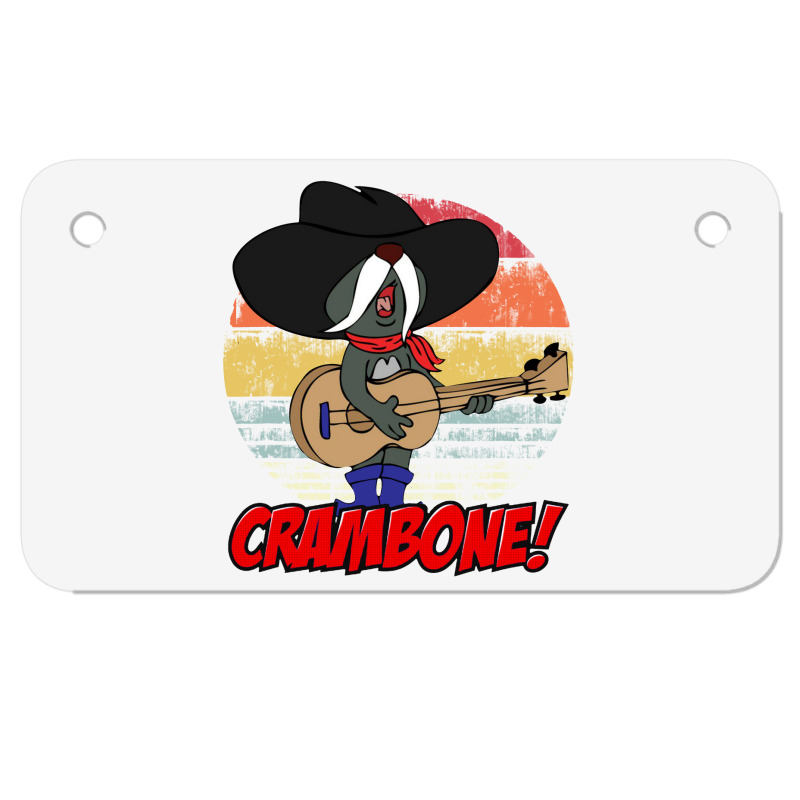 Awesome  Pecos Crambone Vintage Retro Motorcycle License Plate | Artistshot