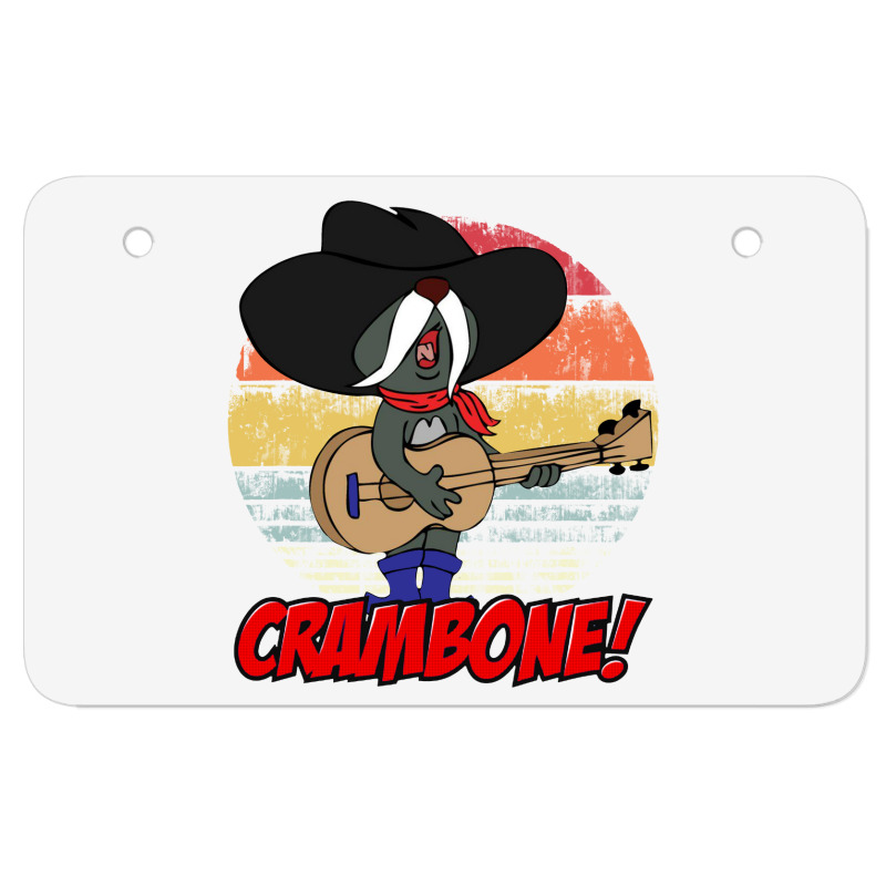 Awesome  Pecos Crambone Vintage Retro Atv License Plate | Artistshot