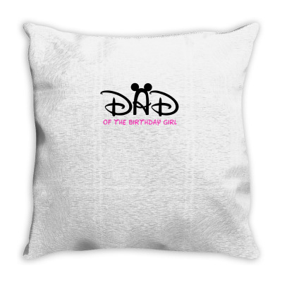 Dad Of The Birthday Girl Throw Pillow Designed By Sabriacar
