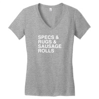 Specs And Rugs And Sausage Rolls Women's V-neck T-shirt | Artistshot