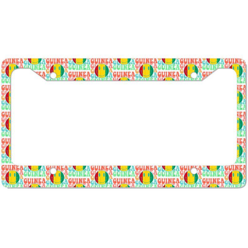 Retro Guinea Guinean Flag Mens Womens Kids T Shirt License Plate Frame | Artistshot