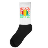 Retro Guinea Guinean Flag Mens Womens Kids T Shirt Socks | Artistshot