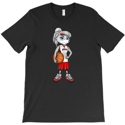 Gym Rat Basketball Female T-shirt Designed By Lian Alkein