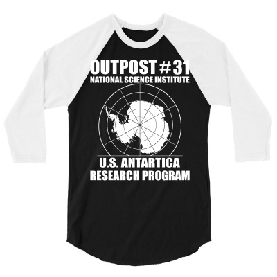 Outpost 31 Us Antarctica Research Program 3/4 Sleeve Shirt Designed By Slalomalt