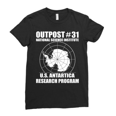 Outpost 31 Us Antarctica Research Program Ladies Fitted T-shirt Designed By Slalomalt