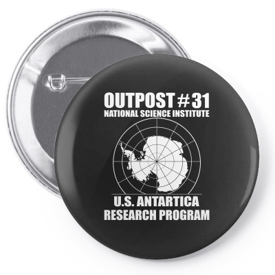 Outpost 31 Us Antarctica Research Program Pin-back Button Designed By Slalomalt