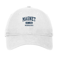 Magnet Nebraska Ne Vintage Athletic Sports Design T Shirt Adjustable Cap | Artistshot