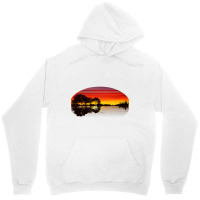 Guitar Sunset City Skyline Water Reflection Special Design T Shirt Unisex Hoodie | Artistshot