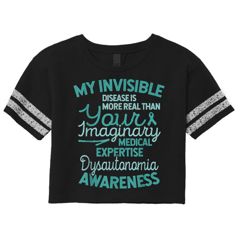 Invisible Disease Awareness Pots, Dysautonomia Awareness T Shirt Scorecard Crop Tee by RosalbaIncorvaia | Artistshot