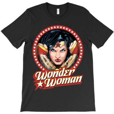 Wonder Woman Face T-shirt Designed By Michael