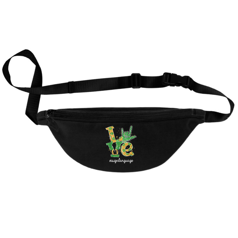 Love I Love You Sign Language Asl St Patrick's Day T Shirt Fanny Pack ...