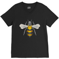 Save The Bees Bee The Change Environmental V-neck Tee | Artistshot