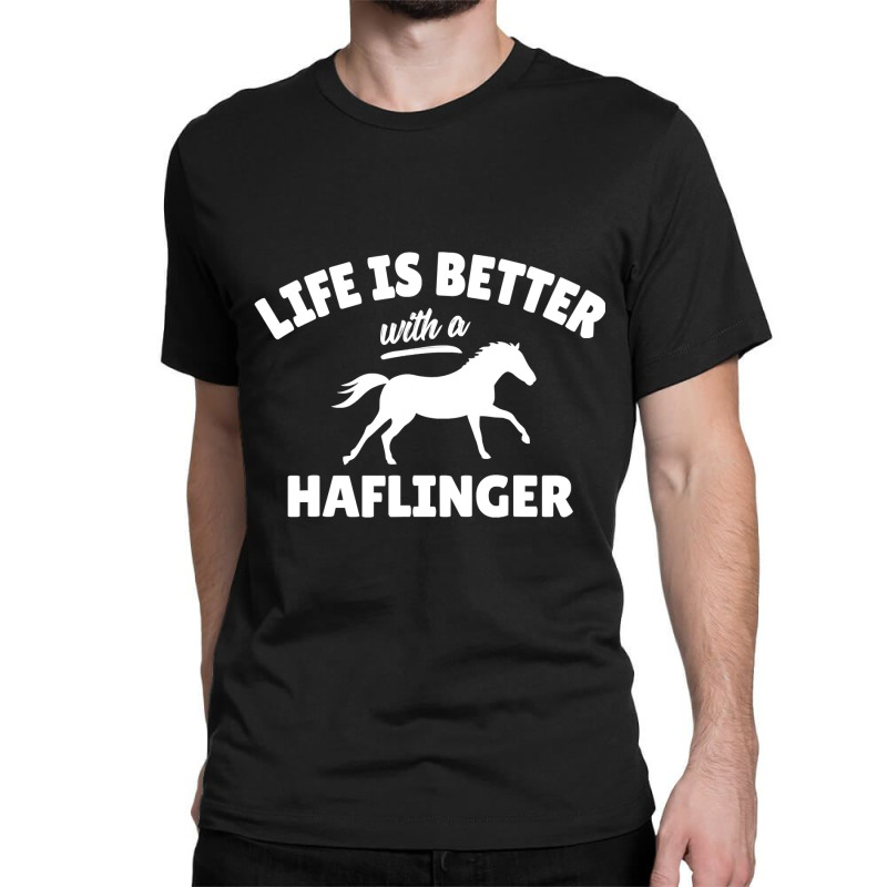 Haflinger Rider T Shirt Equestrian Horse Riding Gift Classic T-shirt | Artistshot