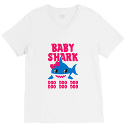 baby shark doo doo doo girl for light V-Neck Tee | Artistshot