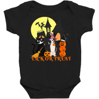 Funny Halloween Gift T  Shirt Lick Or Treat Funny Halloween Cat ,dog A Baby Bodysuit | Artistshot