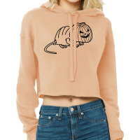 Halloween T  Shirt Cute Rat Wearing Halloween Horror Costume Minimal L Cropped Hoodie | Artistshot