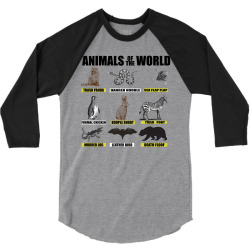 animals of the world 3/4 Sleeve Shirt | Artistshot