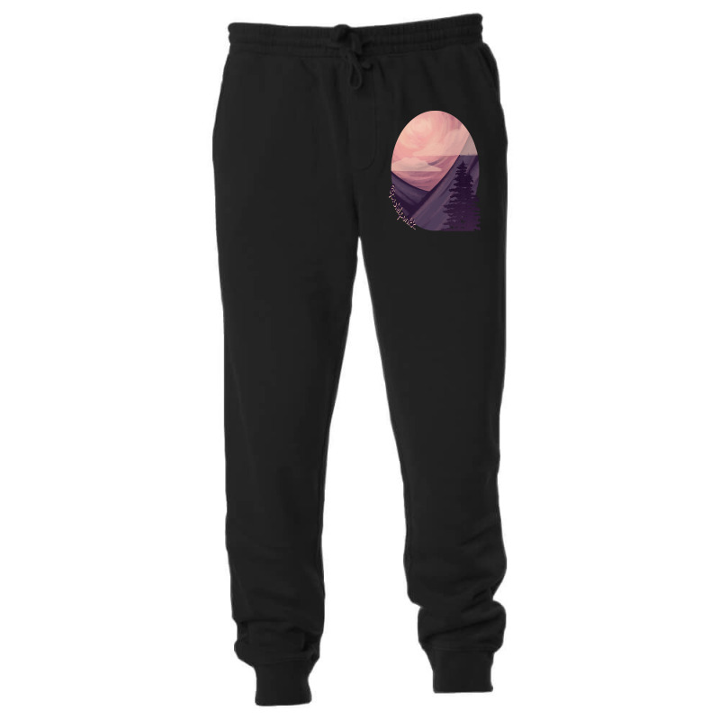 Scenery T  Shirt Pink Purple Scenery T  Shirt Unisex Jogger | Artistshot