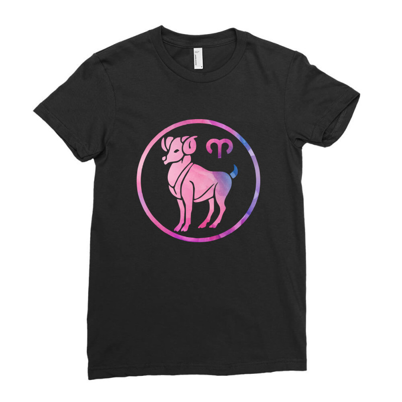 Aries Symbol Ladies Fitted T-Shirt by autlu2024 | Artistshot