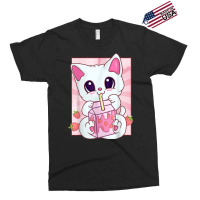 Strawberry Milkshake Cat For Women Girls, Kawaii Anime Neko Exclusive T-shirt | Artistshot