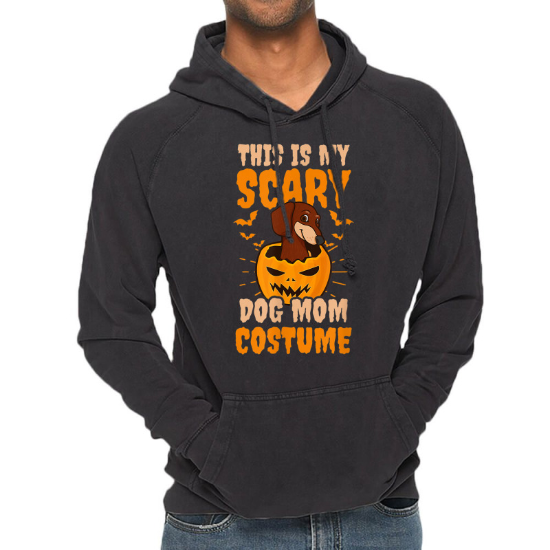 Scary Dog Costume Design Halloween Dog Vintage Hoodie | Artistshot