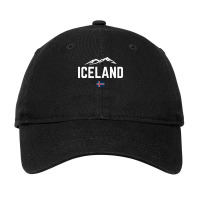 Iceland Flag Vintage  Men Women Kids  Iceland Sweatshirt Adjustable Cap | Artistshot