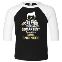 Men Become A Civil Engineer Toddler 3/4 Sleeve Tee | Artistshot