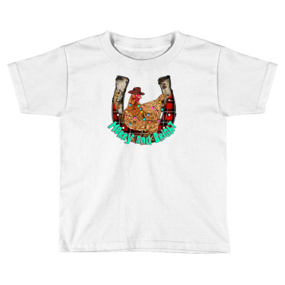 Horseshoe Chicken Toddler T-shirt Designed By Badaudesign