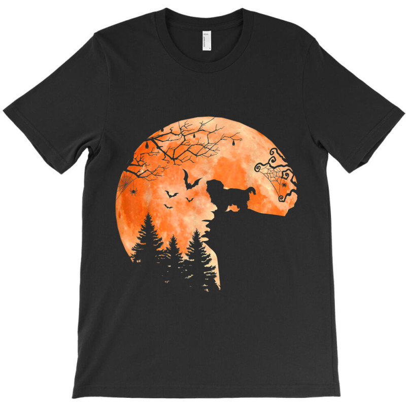 Shih Tzu And Moon Silhouette Dog Lover Halloween T-shirt | Artistshot