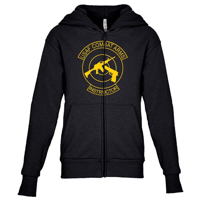 Usaf Combat Arms Instructor Youth Zipper Hoodie by Aheupote | Artistshot