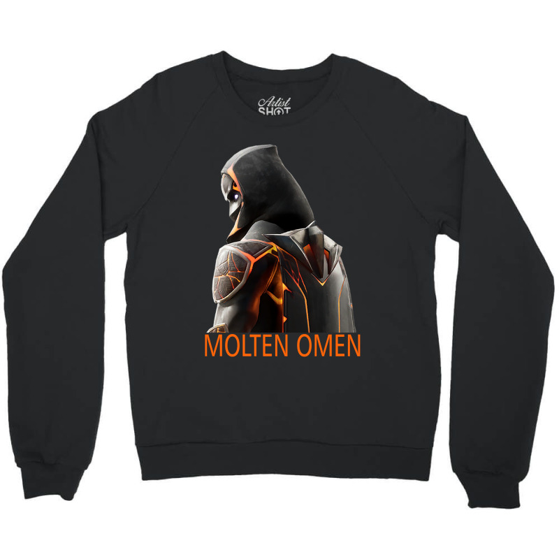 Molten Omen Crewneck Sweatshirt by kakroshop | Artistshot