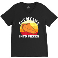 Cut My Life Into Pieces Funny Halloween Pumpkin T Shirt V-neck Tee | Artistshot