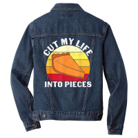 Cut My Life Into Pieces Funny Halloween Pumpkin T Shirt Men Denim Jacket | Artistshot