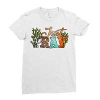 Just Pray With Texas Cactus Ladies Fitted T-shirt | Artistshot