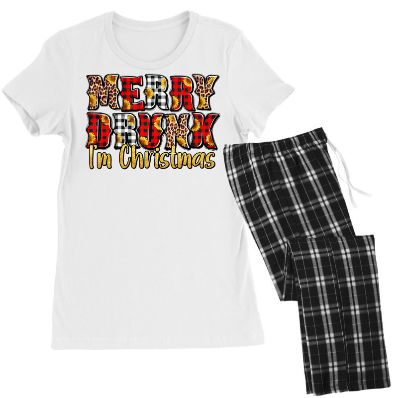 Merry Drunk I'm Christmas Women's Pajamas Set | Artistshot