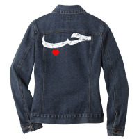 Love In Arabic Letters Halal Arab T Shirt Ladies Denim Jacket | Artistshot