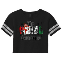 My First Christmas Baby Snowman Scorecard Crop Tee | Artistshot