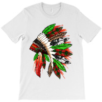 Western Christmas Native American Headdress T-shirt | Artistshot