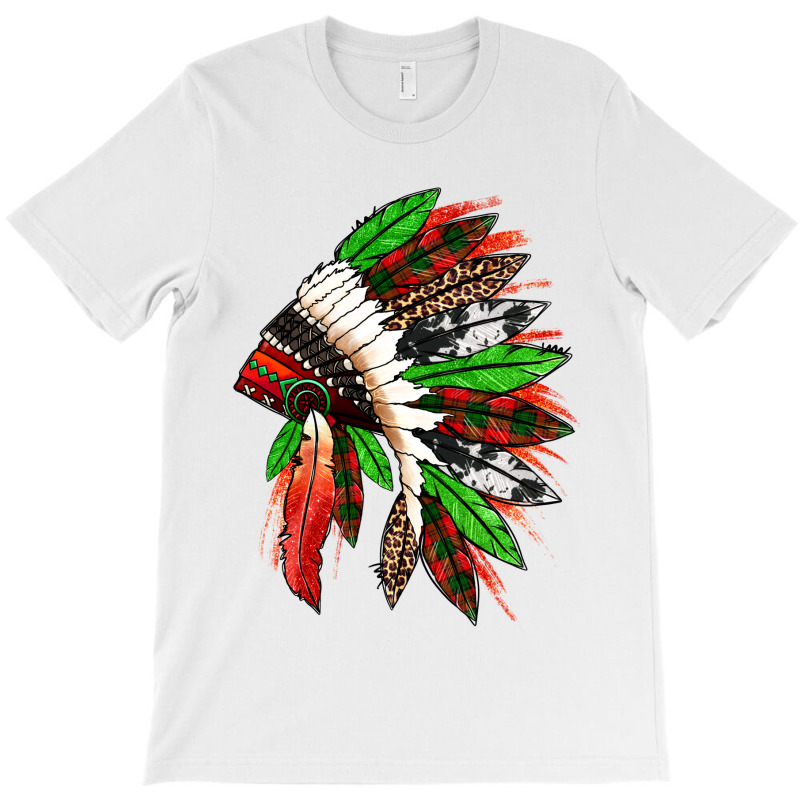 Western Christmas Native American Headdress T-shirt | Artistshot