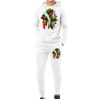 Western Christmas Native American Headdress Hoodie & Jogger Set | Artistshot