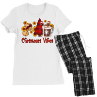 Christmas Vibes Cookies And Hot Cocoa Women's Pajamas Set | Artistshot