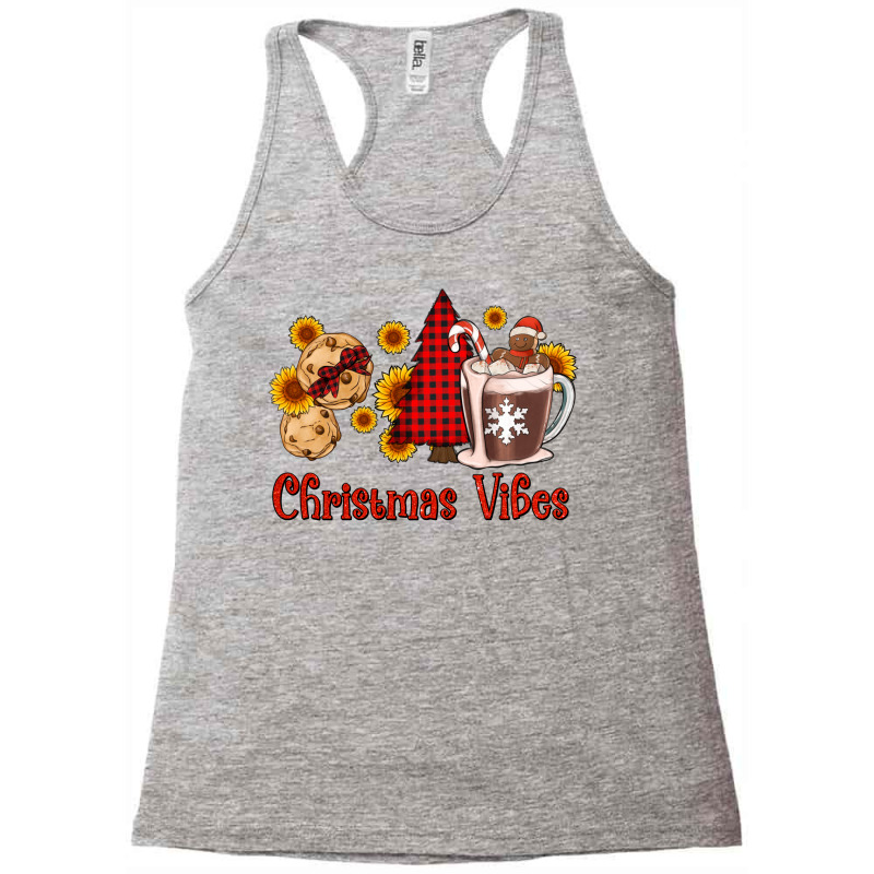 Christmas Vibes Cookies And Hot Cocoa Racerback Tank | Artistshot