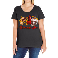 Christmas Vibes Cookies And Hot Cocoa Ladies Curvy T-shirt | Artistshot