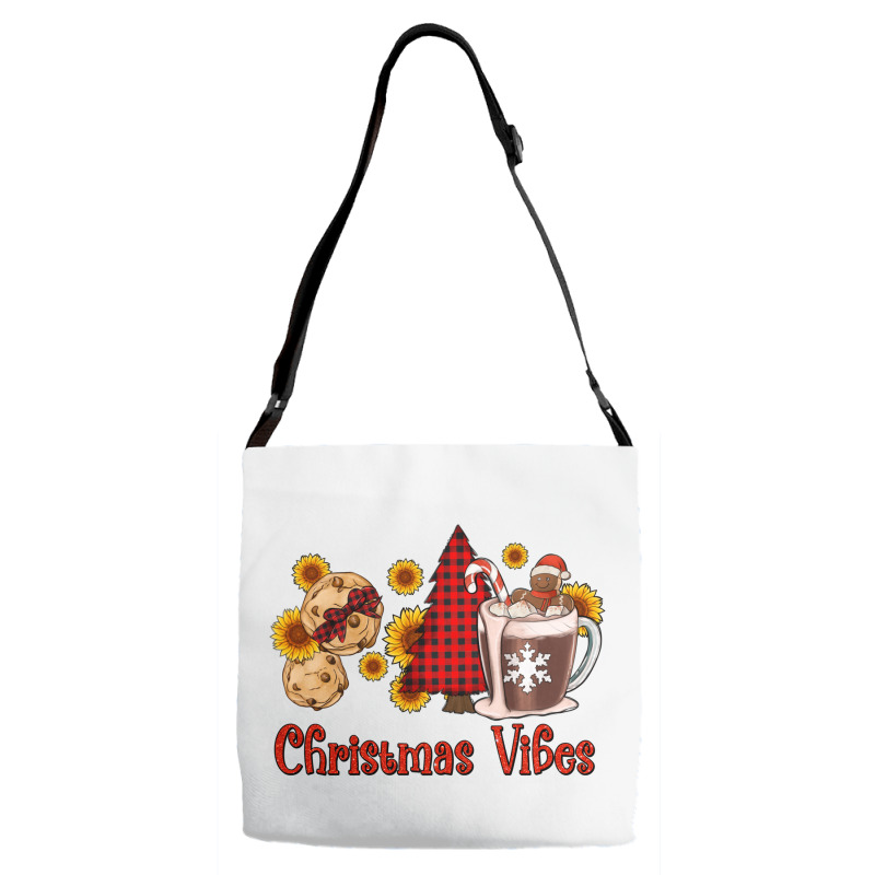 Christmas Vibes Cookies And Hot Cocoa Adjustable Strap Totes | Artistshot