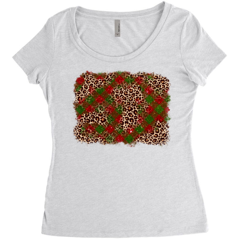 Christmas Background Women's Triblend Scoop T-shirt | Artistshot