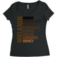 Melanin Shades Of Brown Ebony Caramel Mocha Pullover Hoodie Women's Triblend Scoop T-shirt | Artistshot