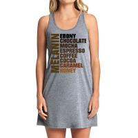 Melanin Shades Of Brown Ebony Caramel Mocha Pullover Hoodie Tank Dress | Artistshot